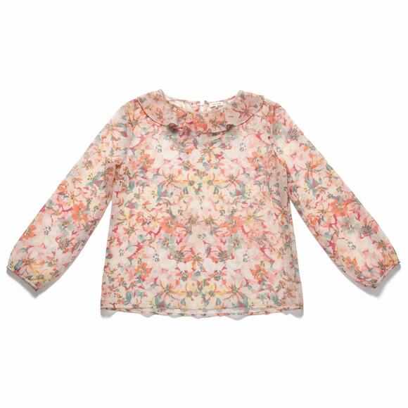 Womens Lauren Conrad Long Sleeve Floral Blouse w/‎ Slip Size 2X - Picture 5 of 7